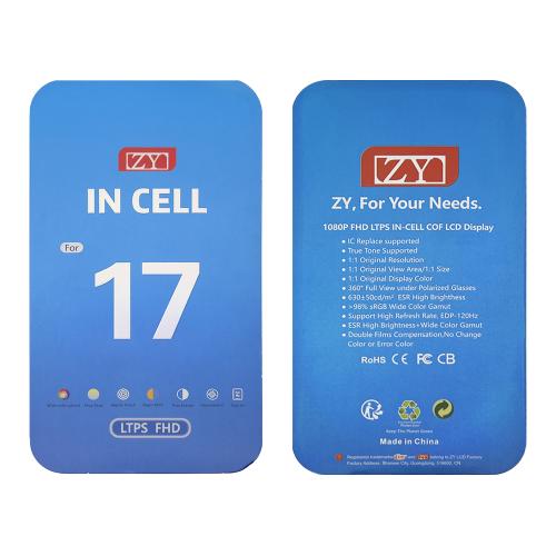 DISPLAY LCD PER IPHONE 17 (INCELL ZY LTPS-COF IC Intercambiabile) 120Hz