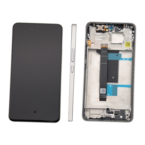 DISPLAY LCD PER XIAOMI REDMI NOTE 15 PRO 4G 25100RA69G SILVER / TITANIUM CON FRAME 560002000P600 - SERVICE PACK