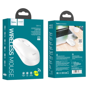 MOUSE WIRELESS HOCO GM14 1200 DPI BIANCO - BLISTER RETAIL