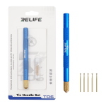 IMPUGNATURA RELIFE TO6 PER RIMOZIONE IC / CPU / NAND / COLLA CHIP BGA CON SET AGHI IN RAME (6in1)