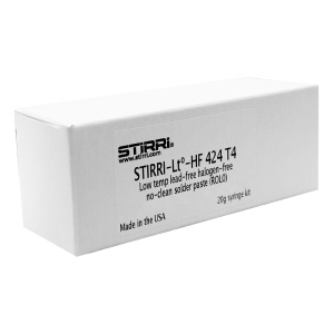 PASTA SALDANTE STIRRI LT-HF- 424 T4 20g A BASSA TEMPERATURA NO-CLEAN CON KIT EROGAZIONE