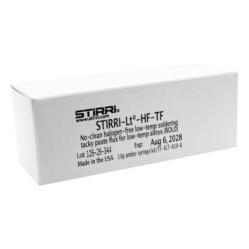 FLUSSANTE STIRRI LT-HF-TF 10g PER SALDATURA A BASSA TEMPERATURA da 120 a 180°C (AMBER TUBE) CON KIT EROGAZIONE