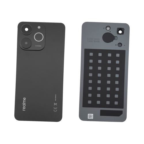TAPA TRASERA DE BATERIA PARA REALME NOTE 70T 4G RMX5313 NEGRO / OBSIDIAN BLACK (PULLED A+)