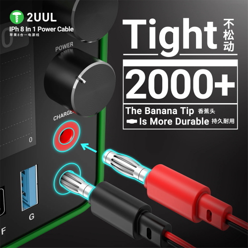 CAVI ALIMENTAZIONE SCHEDA MADRE 2UUL PW01 ULTRA SOFT POWER LINE PER IPHONE 8 - 17 PRO MAX
