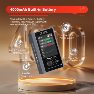 ALIMENTATORE DA BANCO PORTATILE MEGA-IDEA S3 25V CON STRUMENTO DI DIAGNOSI