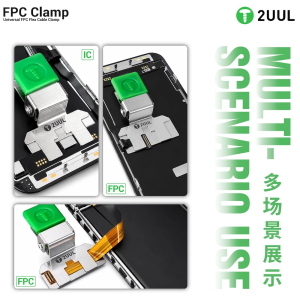 MORSETTO A CLIP PER SOSTITUZIONE IC CHIP DA FLAT FPC DISPLAY IPHONE 2UUL FC01