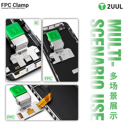MORSETTO A CLIP PER SOSTITUZIONE IC CHIP DA FLAT FPC DISPLAY IPHONE 2UUL FC01