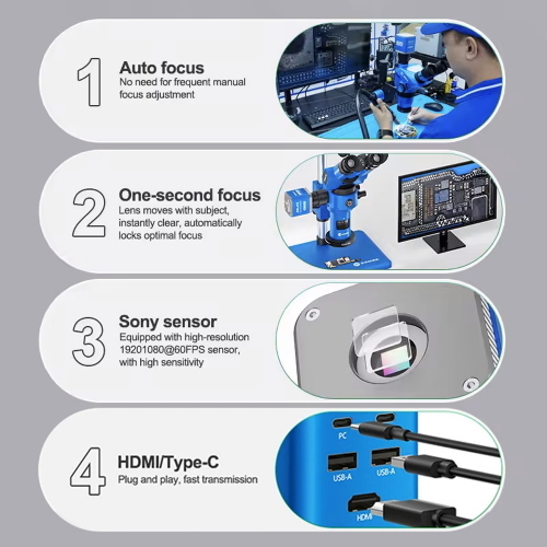 TELECAMERA MICROSCOPICA INDUSTRIALE RELIFE MC3 PRO CON AUTOFOCUS PER MICROSCOPIO TRINOCULARE