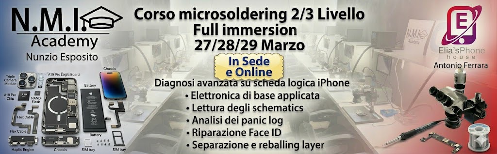 Corso di Microelettronica e Diagnostica avanzata per iPhone