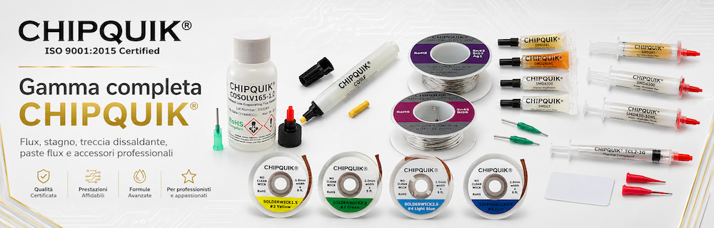 ChipQuik - Attrezzature e consumabili per Microsaldatura Reballing ed riparazioni su schede madri