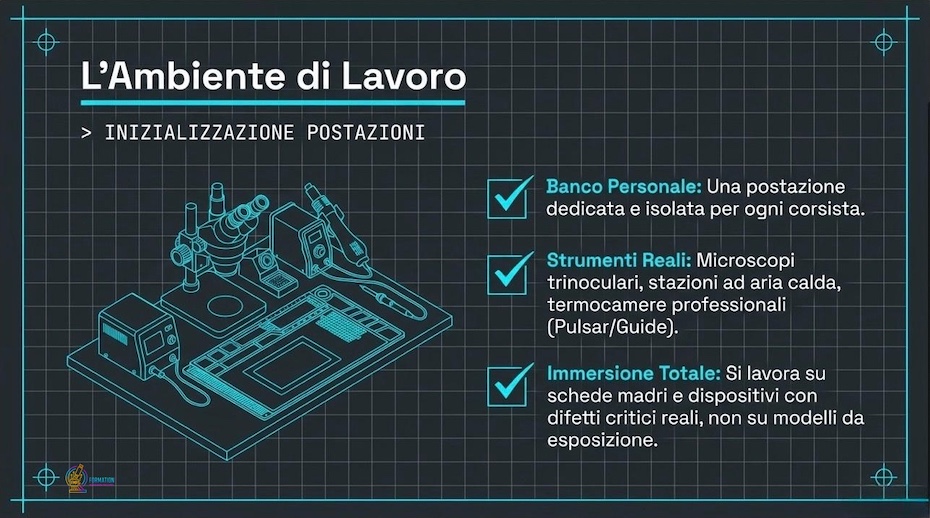 Slide ambiente di lavoro professionale